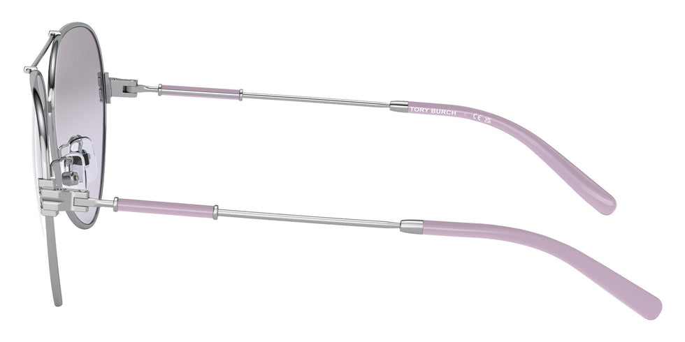 Tory Burch TY6098 33567A 58 - Silver / Violet Mirrored Gradient Silver #id:ty609833567a_s:102110