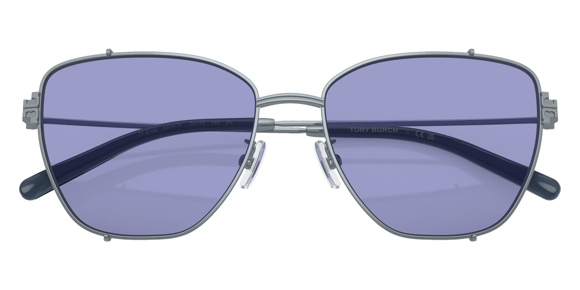 Tory Burch TY6105 335476 55 - Azure / Dark Violet #id:ty6105335476_s:100120