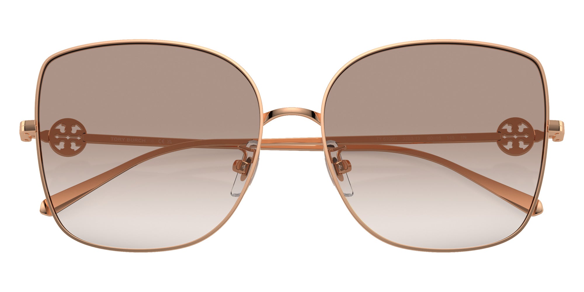 Tory Burch TY6106D 335313 60 - Rose Gold / Clear Gradient Light Brown #id:ty6106d335313_s:100120