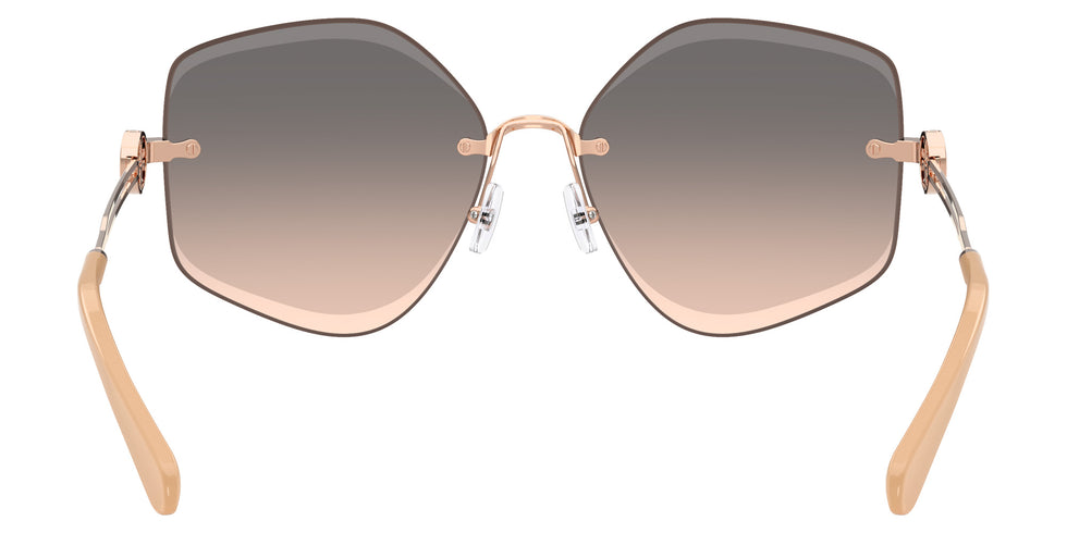 Tory Burch TY6111 3358G9 58 - Light Rose Gold / Light Brown Gradient Gray #id:ty61113358g9_s:100115