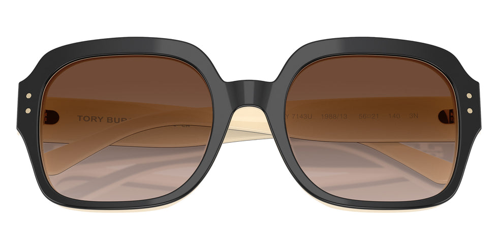 Tory Burch TY7143U 198813 56 - Black/Ivory / Brown Gradient #id:ty7143u198813_s:100120
