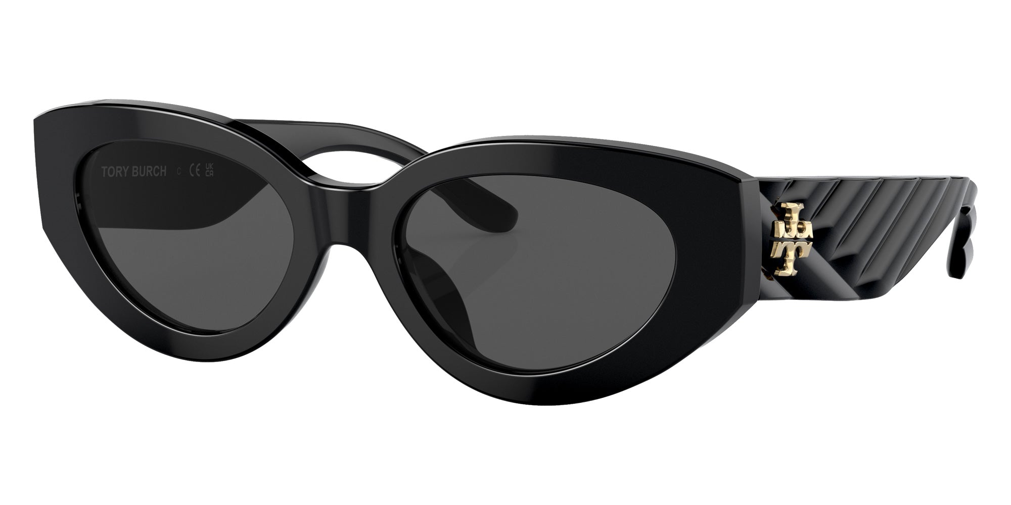 Tory Burch TY7178U 170987 51 - Black / Solid Gray #id:ty7178u170987_s:100105