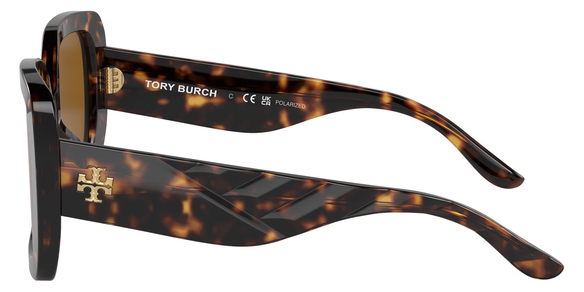 Tory Burch TY7179U 172883 54 - Dark Tortoise / Solid Brown Polarized #id:ty7179u172883_s:100110