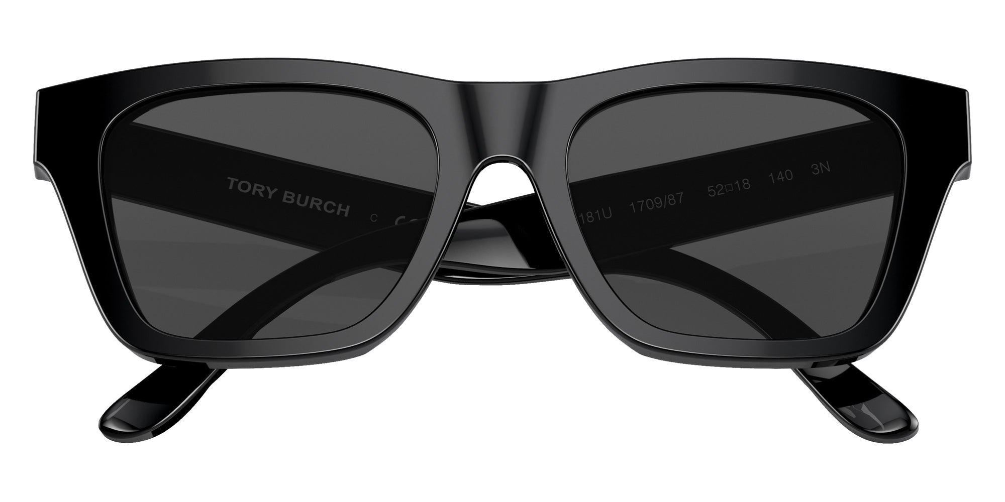 Tory Burch TY7181U 170987 52 - Black / Solid Gray #id:ty7181u170987_s:100120