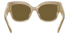 Tory Burch TY7184U 193373 54 - Ivory Horn With Olive Monogram / Solid Olive #id:ty7184u193373_s:100115