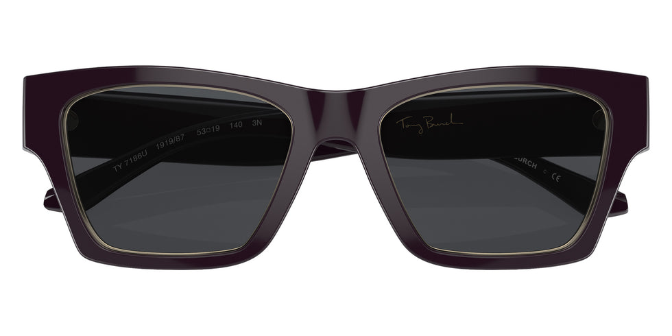 Tory Burch TY7186U 191987 53 - Ox Blood / Solid Gray #id:ty7186u191987_s:100120