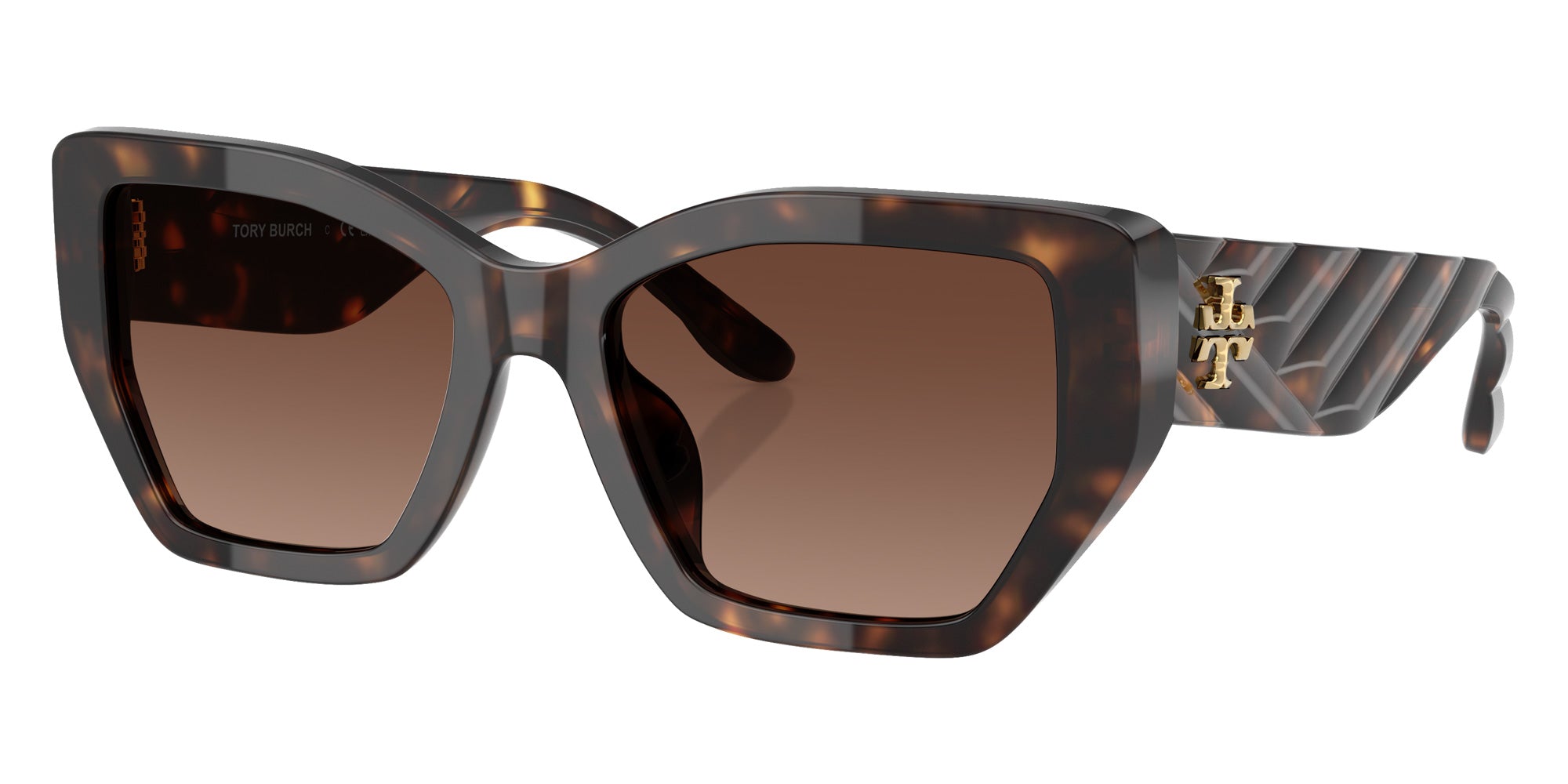 Tory Burch TY7187U 1728T5 53 - Dark Tortoise / Brown Gradient Polarized #id:ty7187u1728t5_s:100105