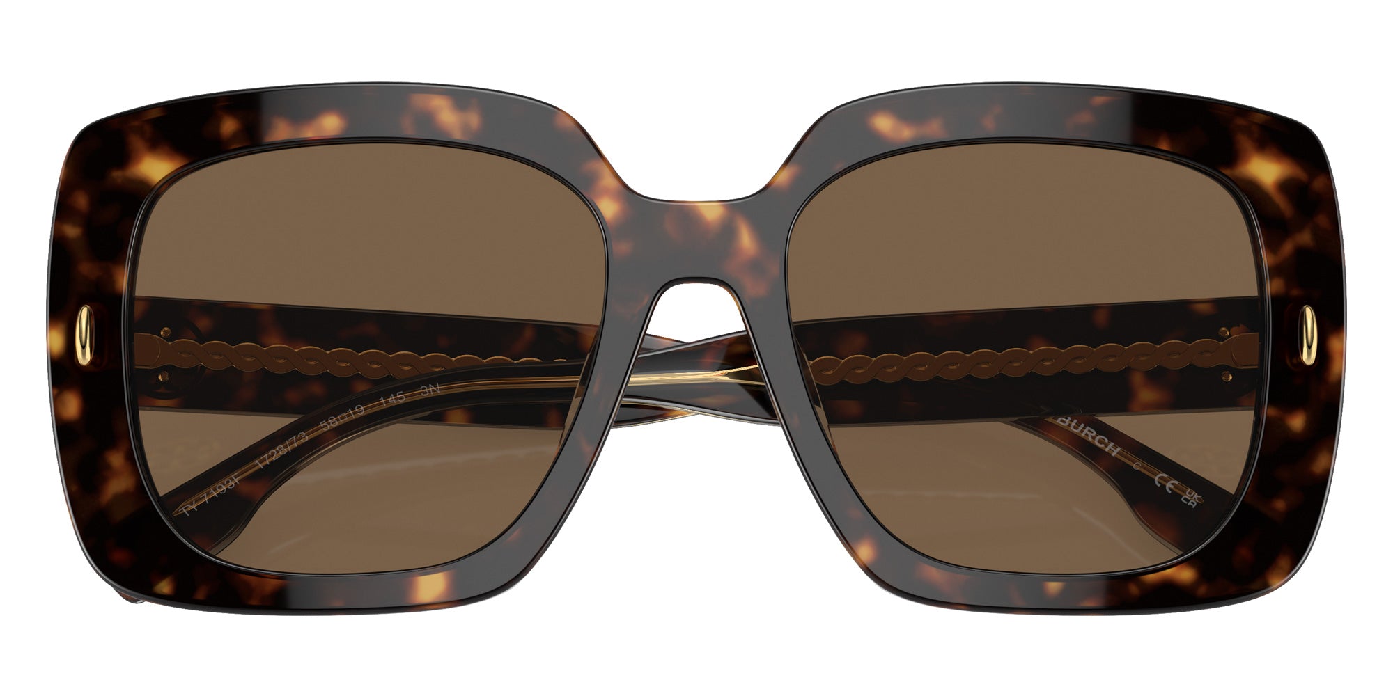 Tory Burch TY7193F 172873 58 - Dark Tortoise / Dark Brown #id:ty7193f172873_s:100120