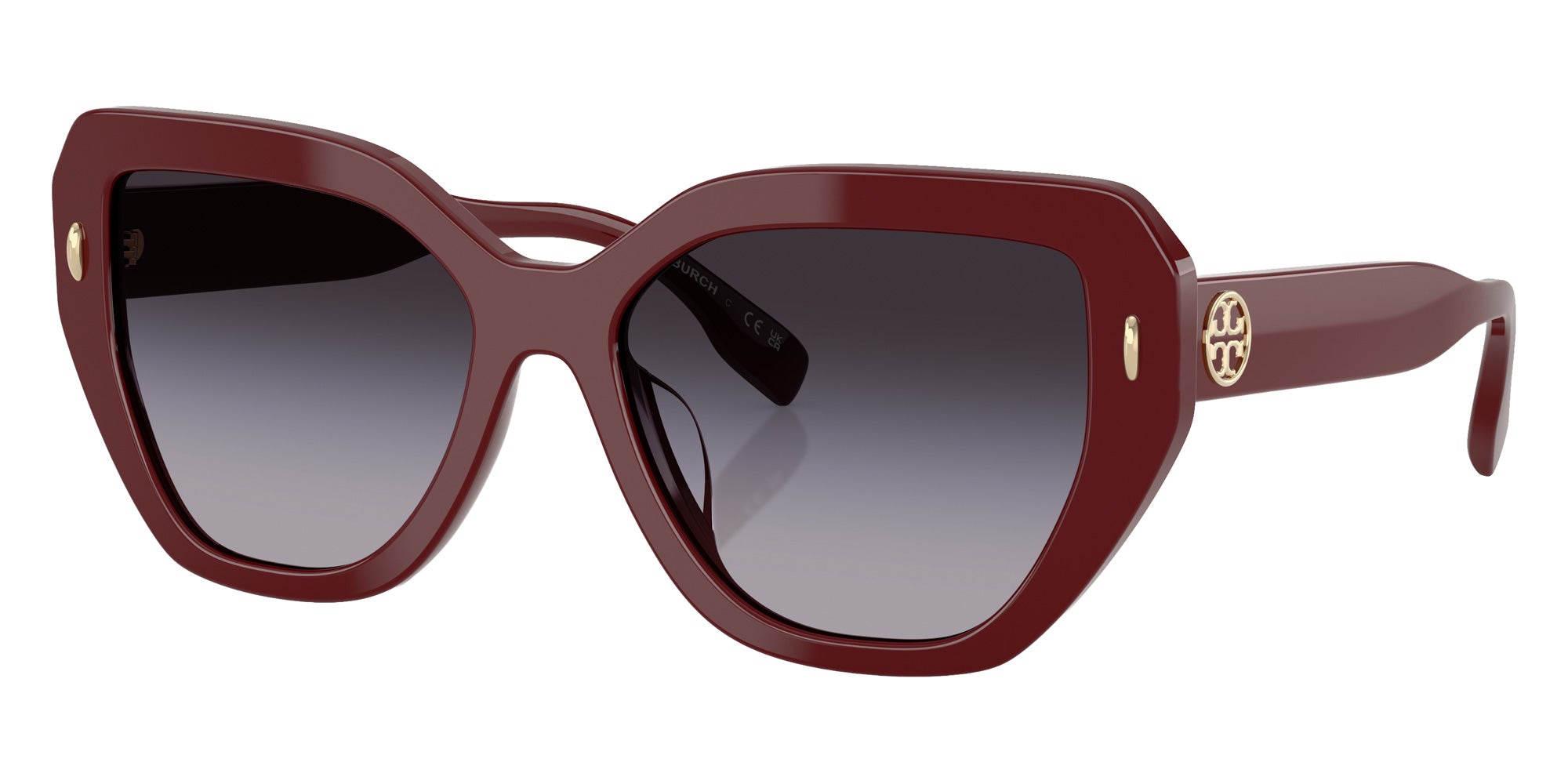 Tory Burch TY7194U 20188G 55 - Red Berry / Light Gray Gradient Dark Gray #id:ty7194u20188g_s:100105