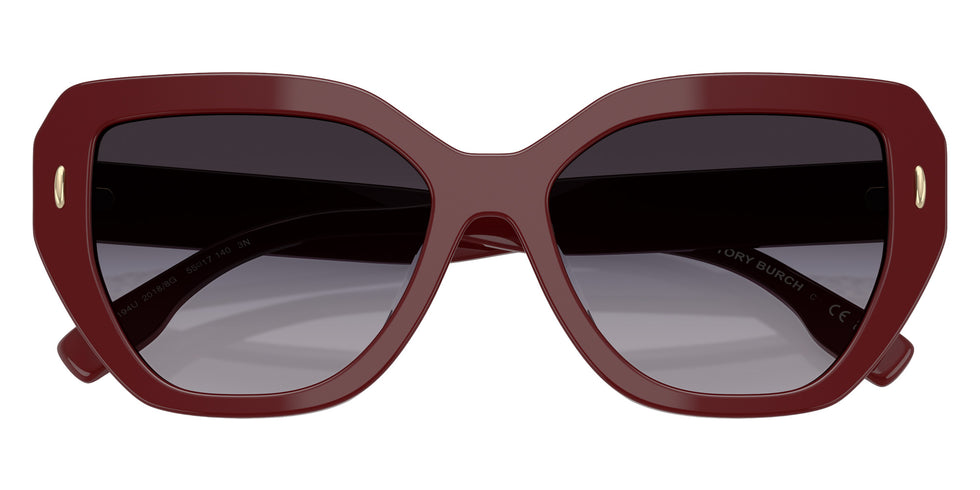 Tory Burch TY7194U 20188G 55 - Red Berry / Light Gray Gradient Dark Gray #id:ty7194u20188g_s:100120