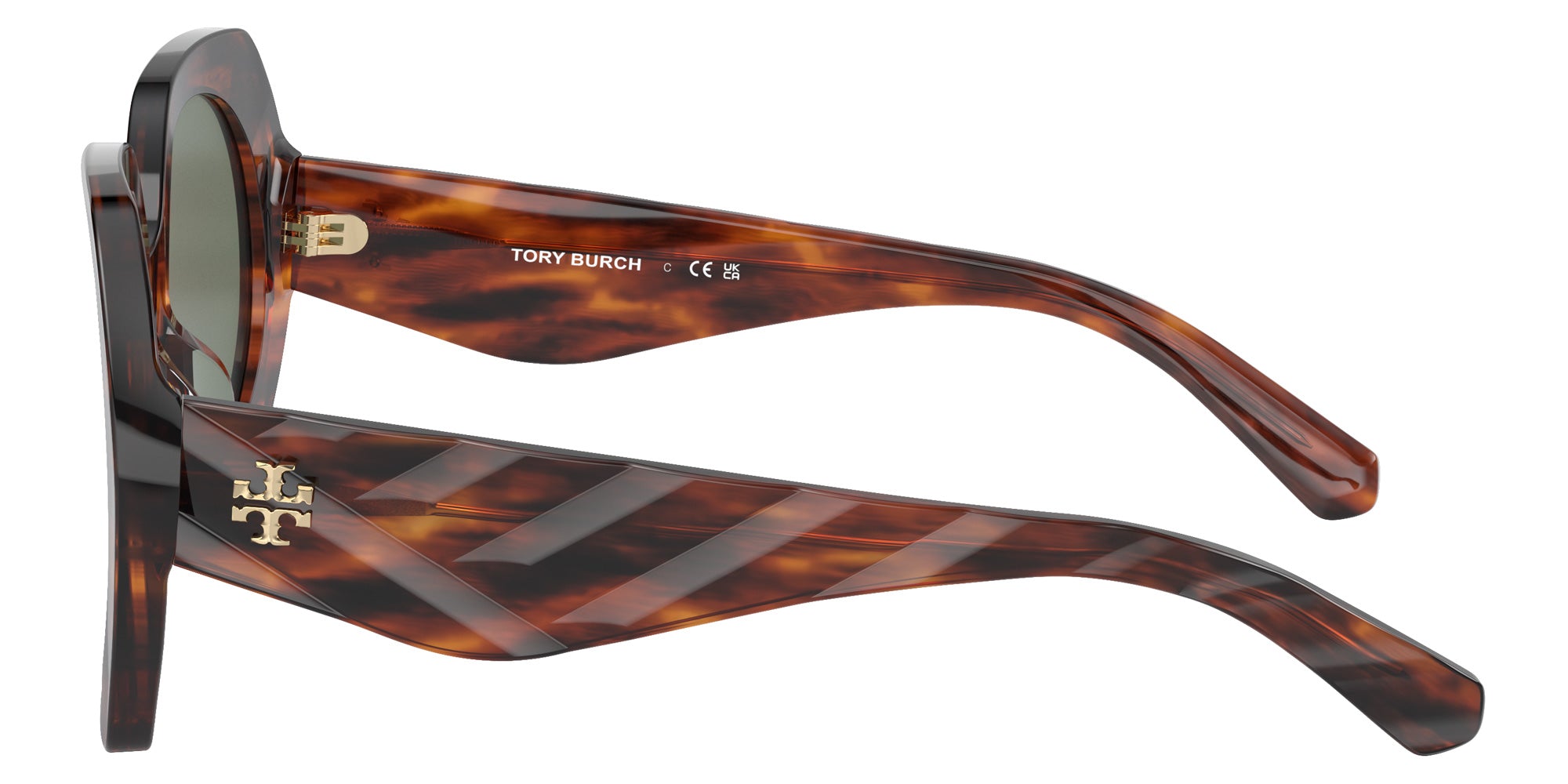 Tory Burch TY7195U 19553H 55 - Dark Wood / Dark Green #id:ty7195u19553h_s:100110