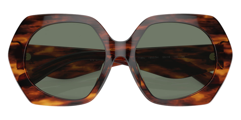 Tory Burch TY7195U 19553H 55 - Dark Wood / Dark Green #id:ty7195u19553h_s:100120