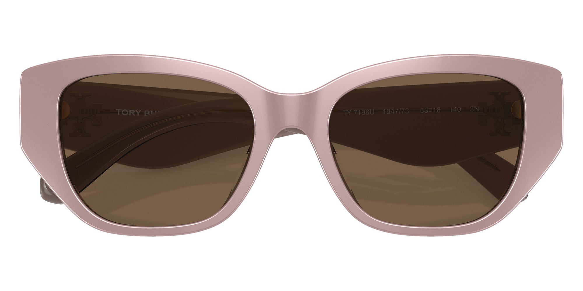 Tory Burch TY7196U 194773 53 - Pearlized Pink / Dark Brown #id:ty7196u194773_s:102120