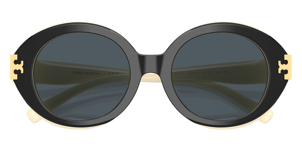 Tory Burch TY7210U 198887 52 - Black/Ivory / Gray #id:ty7210u198887_s:100120