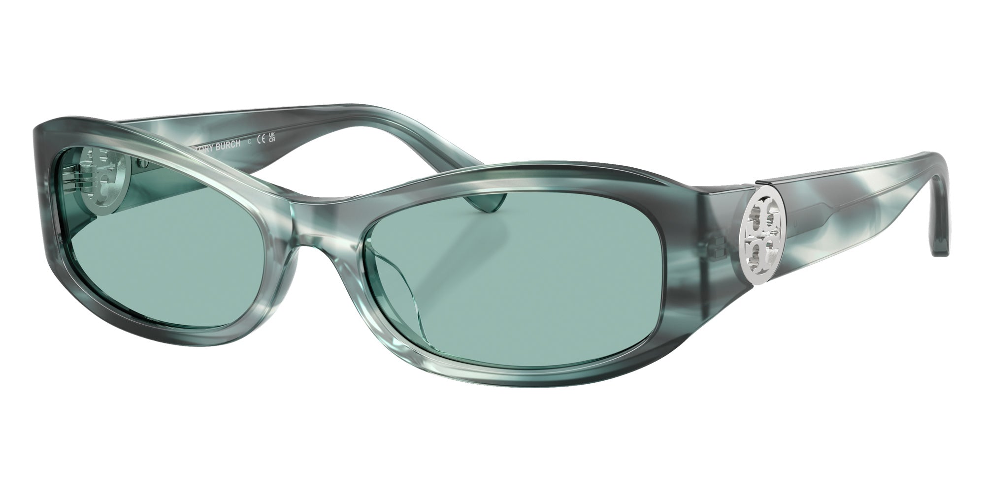 Tory Burch TY7229U 206882 55 - Teal Striated #id:ty7229u206882_s:104105