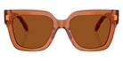 Tory Burch TY7239U 207873 52 - Transparent Whiskey / Solid Brown #id:ty7239u207873_s:106100