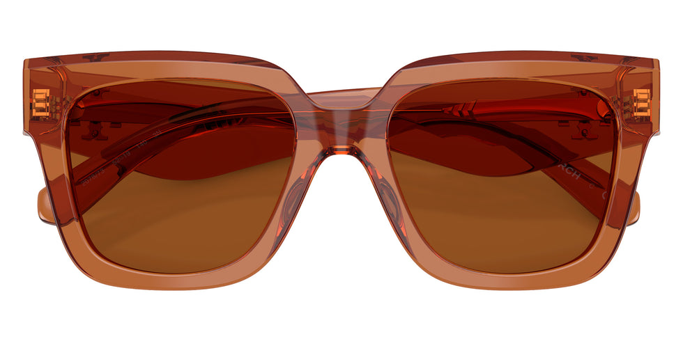 Tory Burch TY7239U 207873 52 - Transparent Whiskey / Solid Brown #id:ty7239u207873_s:106120