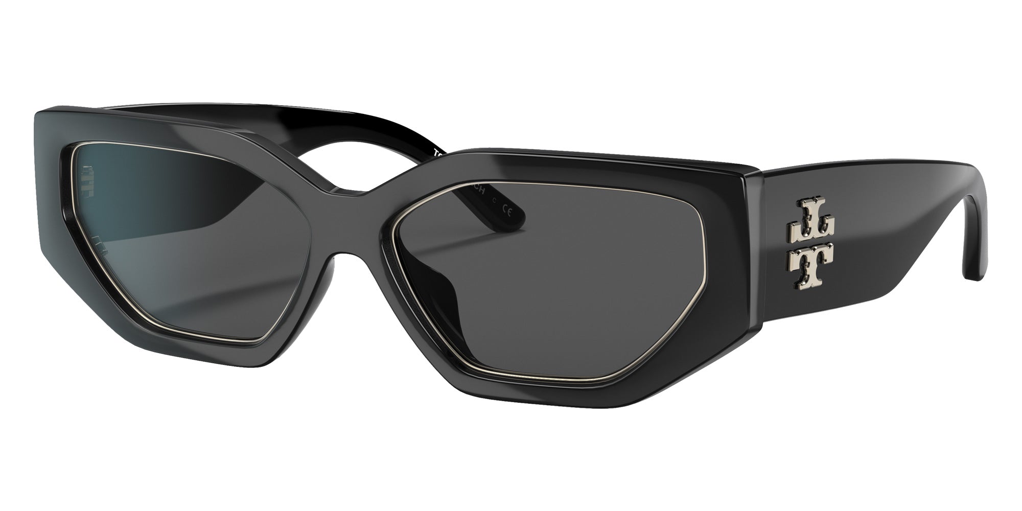 Tory Burch TY9070U 179187 55 - Black / Gray Solid #id:ty9070u179187_s:100105