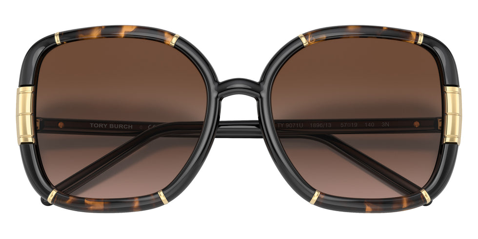 Tory Burch TY9071U 189613 57 - Dark Tortoise/Black / Brown Gardient #id:ty9071u189613_s:100120