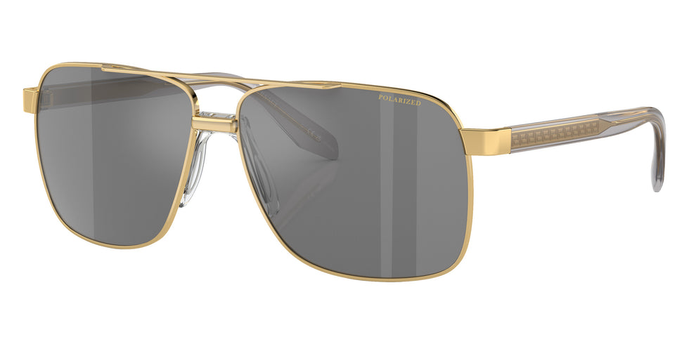 Versace VE2174 1002Z3 59 - Gold / Dark Gray Mirrored Silver Polarized #id:ve21741002z3_s:100105