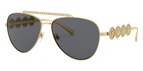 VERSACE VE2219B 100287 59 - Gold / Dark Gray #id:ve2219b100287_s:100100