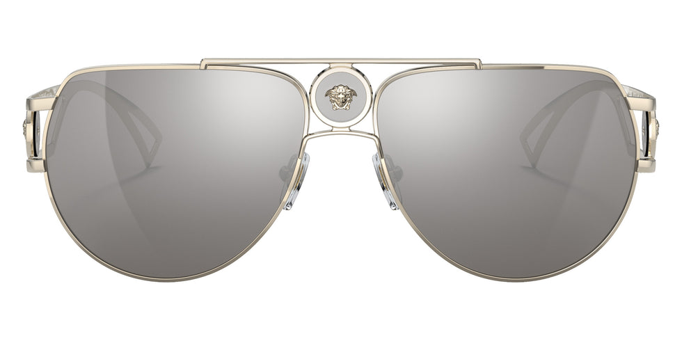 Versace VE2225 12526G 60 - Pale Gold / Light Gray Mirrored Silver #id:ve222512526g_s:100100
