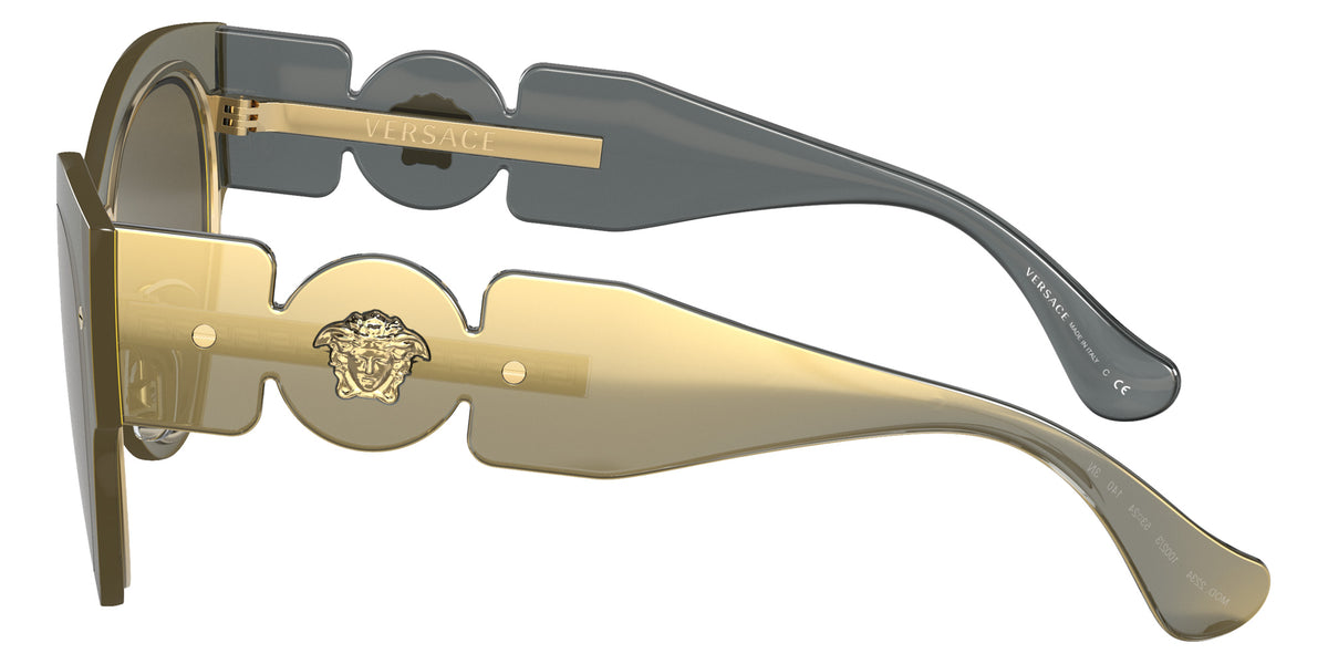 VERSACE VE2234 1002/3 53 - Transparent Brown Mirror Gold / Brown #id:ve223410023_s:100110