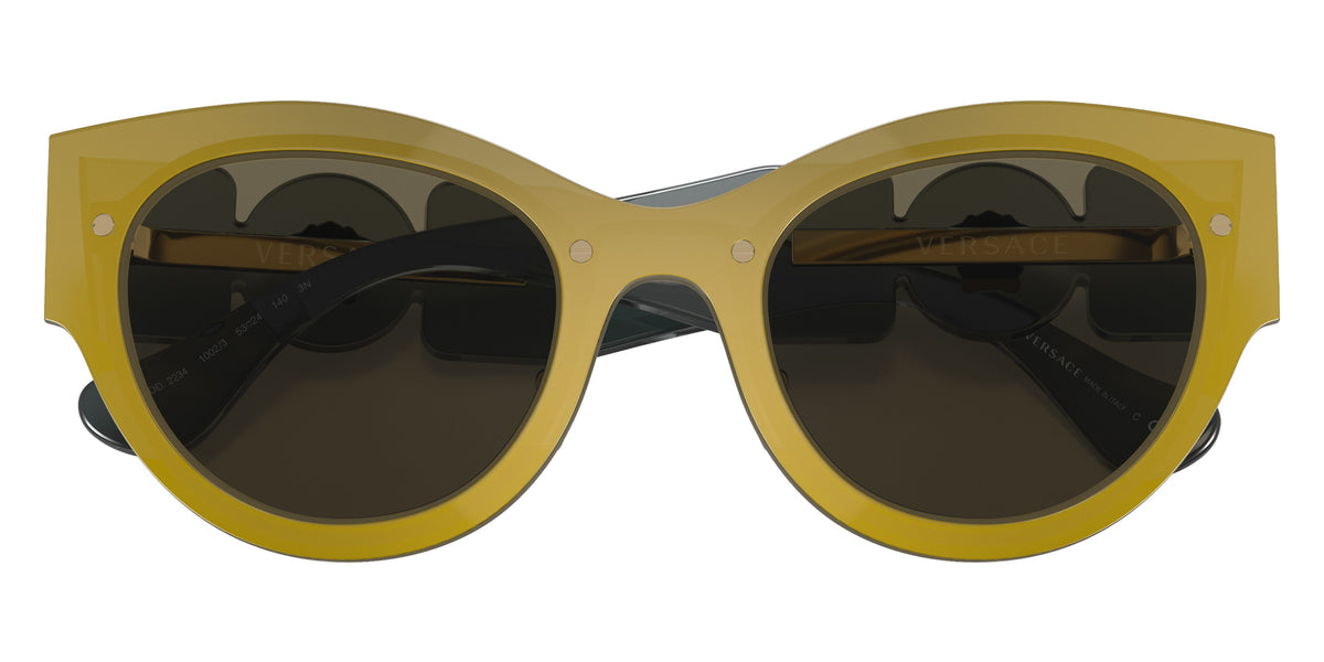 VERSACE VE2234 1002/3 53 - Transparent Brown Mirror Gold / Brown #id:ve223410023_s:100120