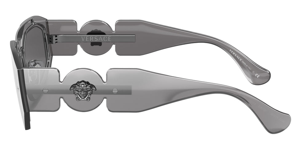 Versace VE2235 Biggie 10016G 51 - Transparent Gray Mirror Silver / Light Gray Mirrored Silver #id:ve223510016g_s:100110