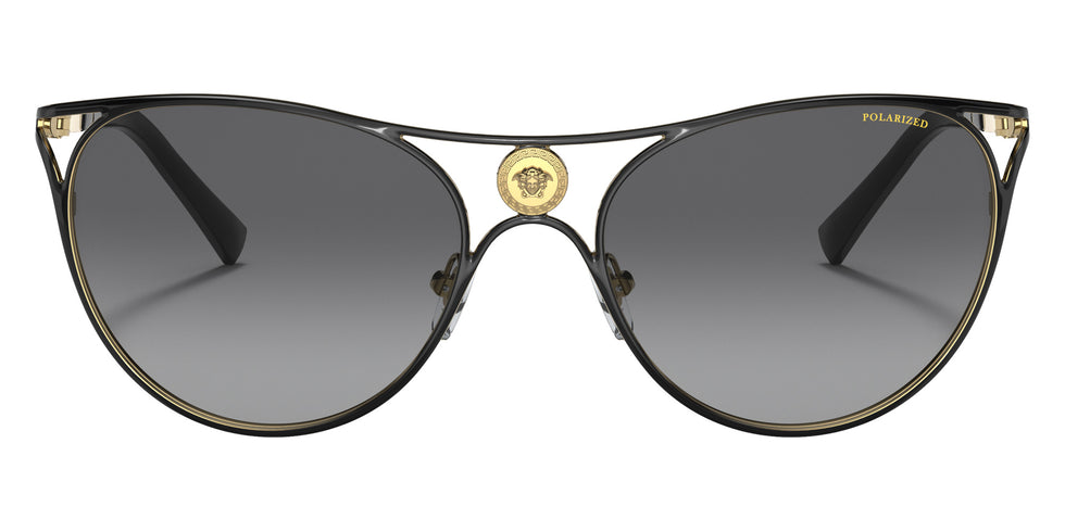 VERSACE VE2237 1433T3 57 - Black/Gold / Polarized Gray Gradient #id:ve22371433t3_s:100100