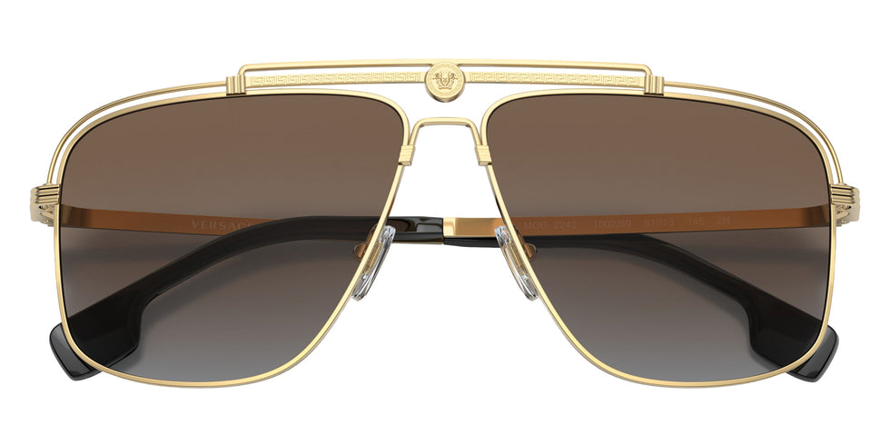 VERSACE VE2242 100289 61 - Gold / Gray Gradient Brown #id:ve2242100289_s:100120