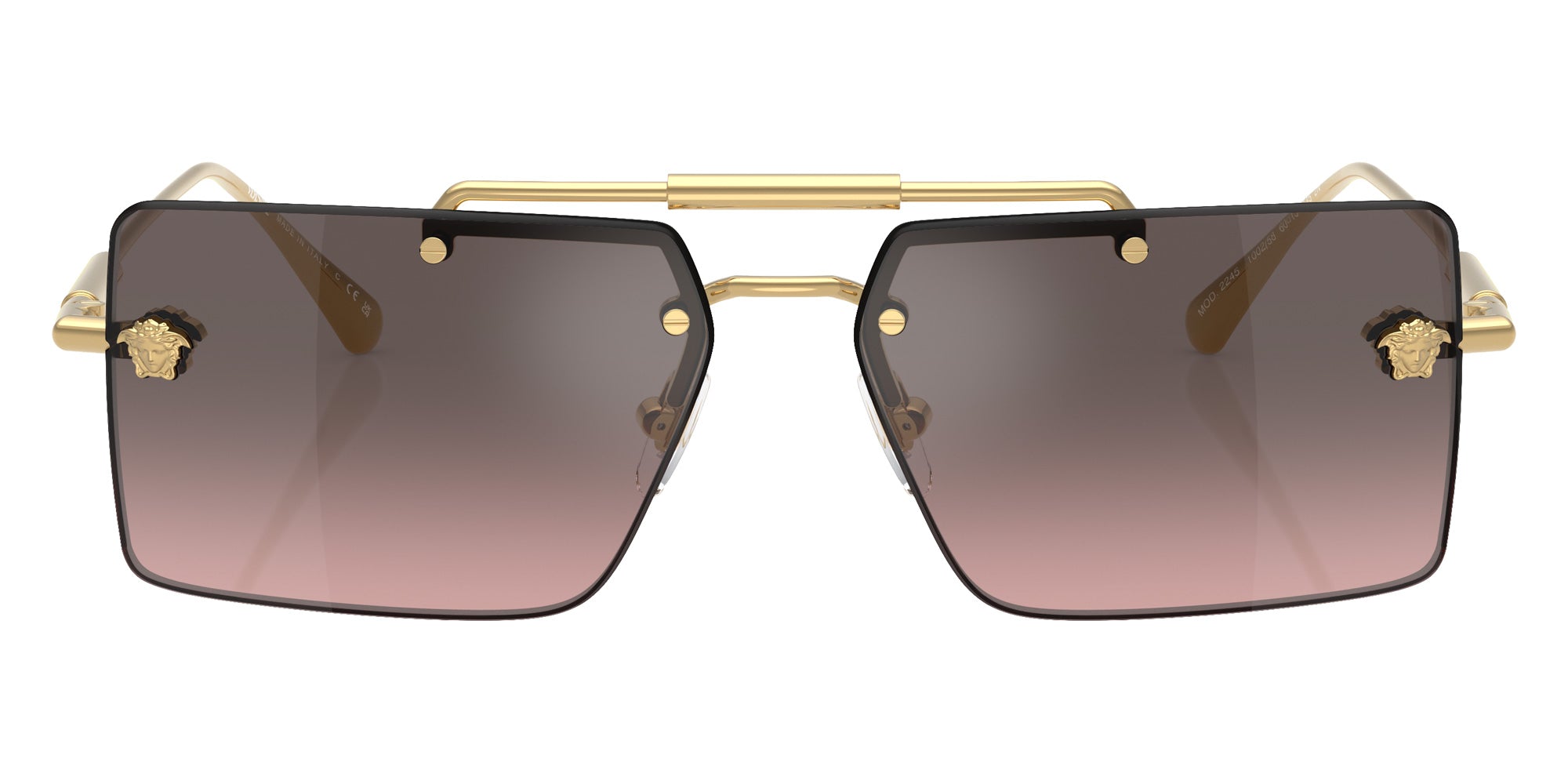 Versace VE2245 100258 60 - Gold / Pink Gradient Gray Flash Silver Mirrored #id:ve2245100258_s:100100