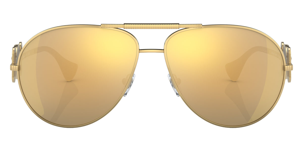 VERSACE VE2249 10027P 65 - Gold / Brown Mirrored Gold #id:ve224910027p_s:100100
