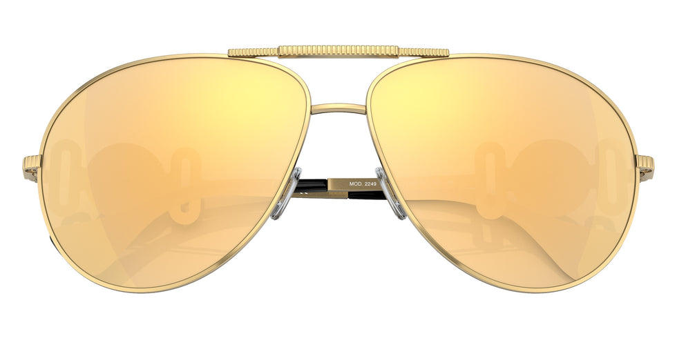 VERSACE VE2249 10027P 65 - Gold / Brown Mirrored Gold #id:ve224910027p_s:100120