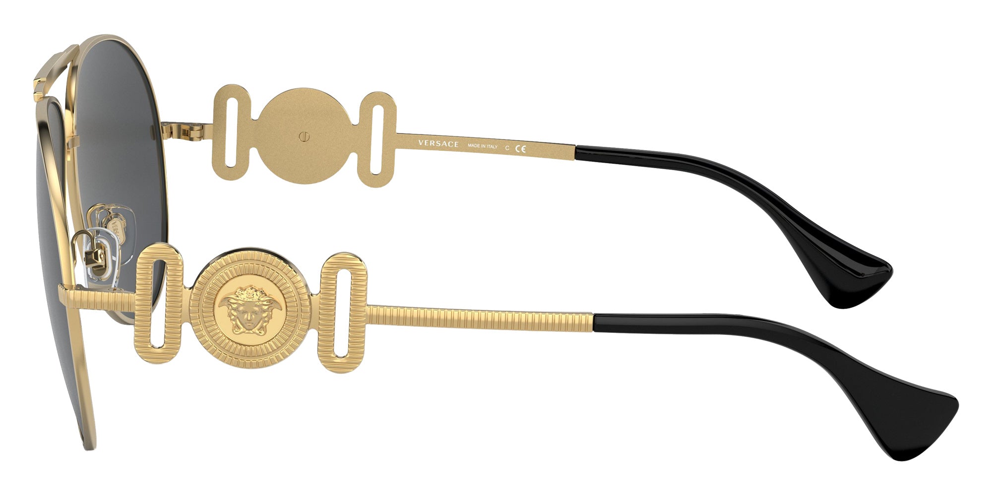VERSACE VE2249 100287 65 - Gold / Dark Gray #id:ve2249100287_s:100110