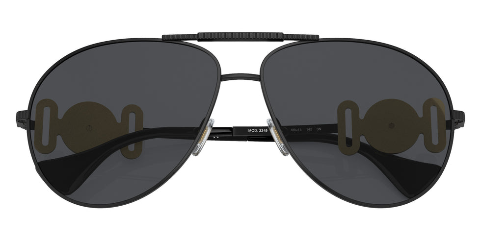 Versace VE2249 126187 65 - Matte Black / Dark Gray #id:ve2249126187_s:100120