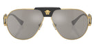 Versace VE2252 10026G 63 - Gold / Light Gray Mirrored Silver #id:ve225210026g_s:100100