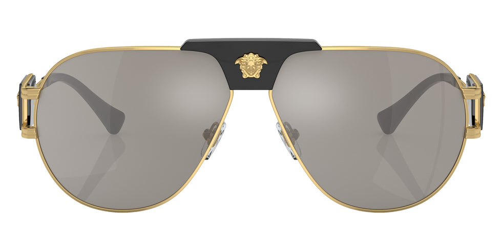 Versace VE2252 10026G 63 - Gold / Light Gray Mirrored Silver #id:ve225210026g_s:100100