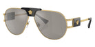 Versace VE2252 10026G 63 - Gold / Light Gray Mirrored Silver #id:ve225210026g_s:100105