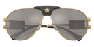 Versace VE2252 10026G 63 - Gold / Light Gray Mirrored Silver #id:ve225210026g_s:100120