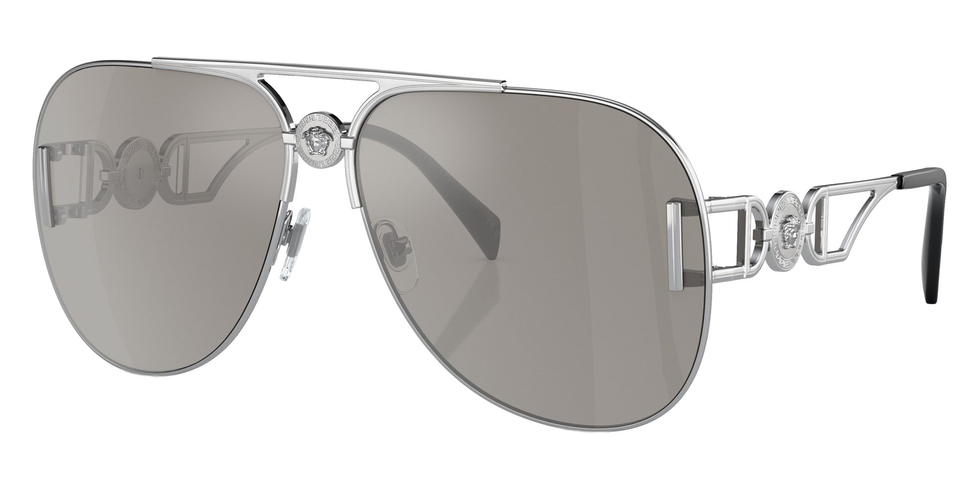 VERSACE VE2255 10006G 63 - Silver / Light Gray Mirrored Silver #id:ve225510006g_s:100105