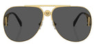 VERSACE VE2255 100287 63 - Gold / Dark Gray #id:ve2255100287_s:100100