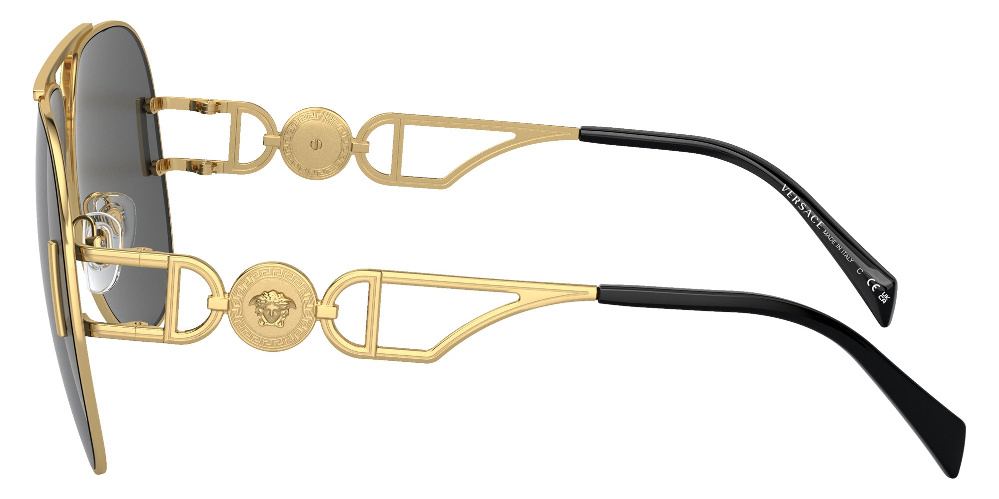VERSACE VE2255 100287 63 - Gold / Dark Gray #id:ve2255100287_s:100110