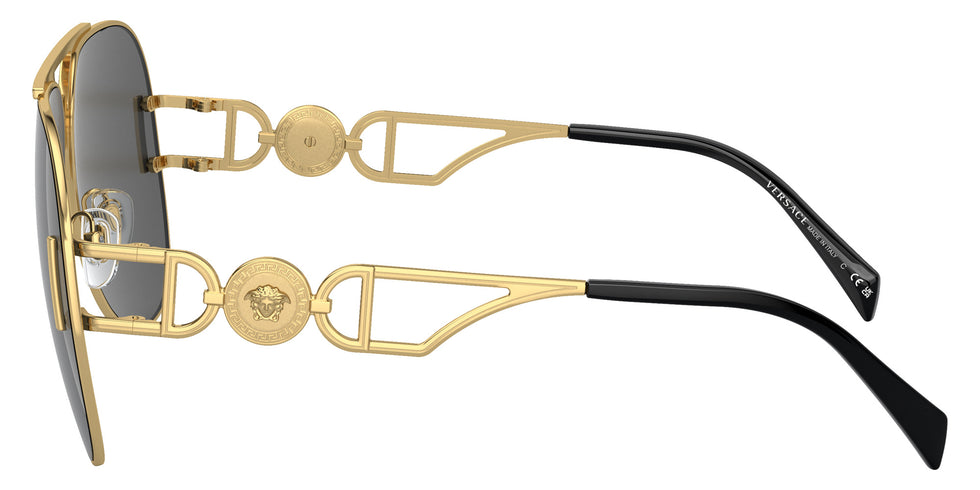 VERSACE VE2255 100287 63 - Gold / Dark Gray #id:ve2255100287_s:100110