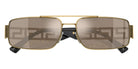 Versace VE2257 10025A 60 - Gold / Light Brown Mirrored Dark Gold #id:ve225710025a_s:100120