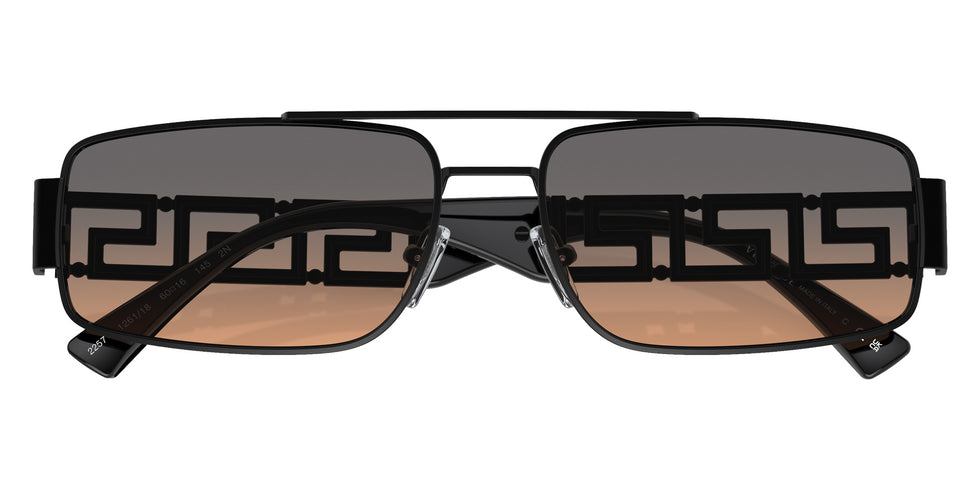 VERSACE VE2257 126118 60 - Matte Black / Orange Gradient Light Gray #id:ve2257126118_s:100120
