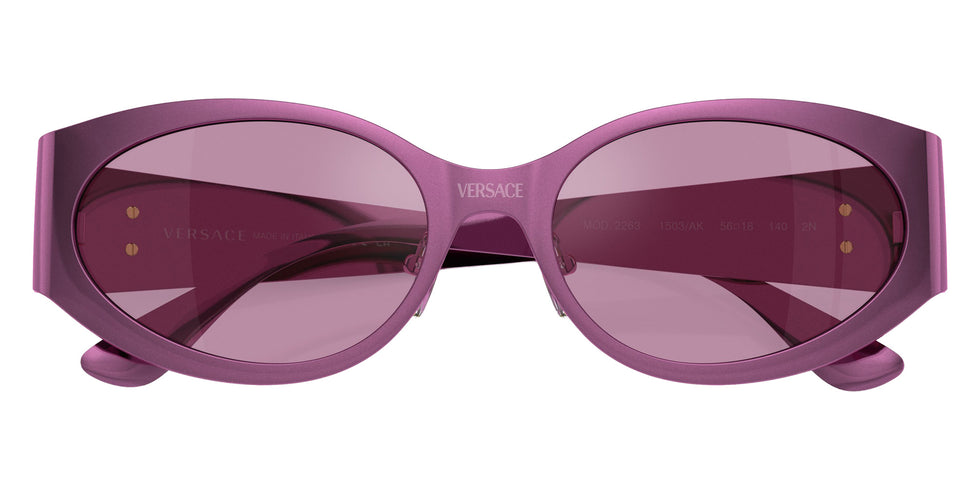 VERSACE VE2263 1503AK 56 - Metallic Fuchsia / Dark Violet Mirrored Silver Int #id:ve22631503ak_s:102120