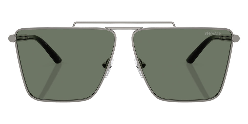 Versace VE2266 10013H 64 - Gunmetal / Dark Green #id:ve226610013h_s:100100