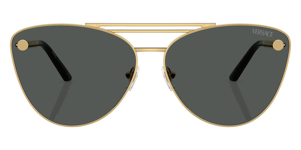 VERSACE VE2267 100287 64 - Gold / Dark Gray #id:ve2267100287_s:100100