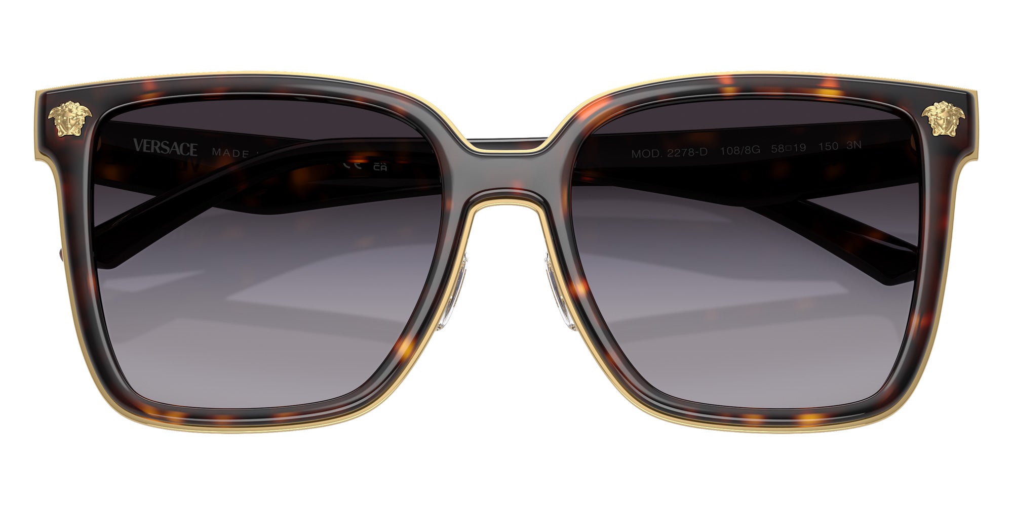 Versace VE2278D 108/8G 58 - Havana / Gray Gradient #id:ve2278d1088g_s:100120